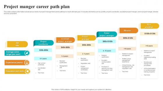 Project Manger Career Path Plan