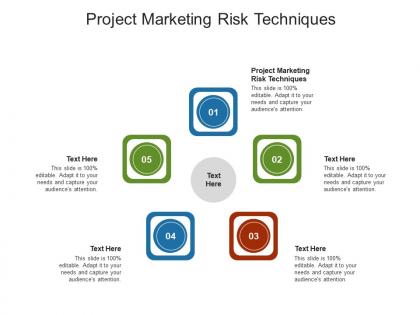 Project marketing risk techniques ppt powerpoint presentation summary brochure cpb