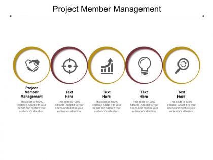 Project member management ppt powerpoint presentation outline show cpb
