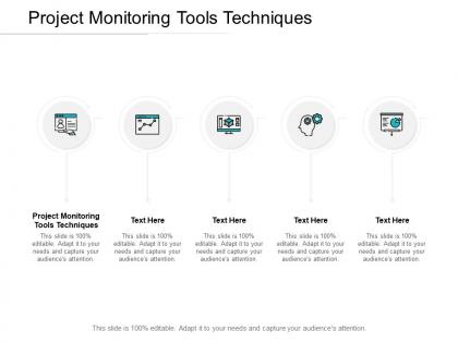 Project monitoring tools techniques ppt powerpoint presentation ideas cpb