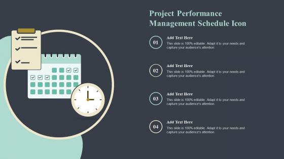 Project Performance Management Schedule Icon