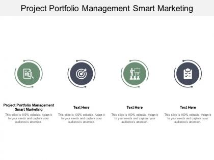Project portfolio management smart marketing ppt powerpoint presentation pictures topics cpb
