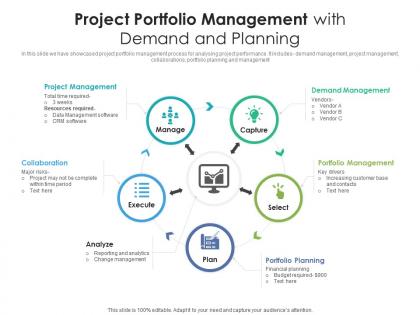 Project portfolio management with demand and planning