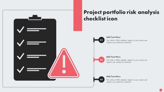 Project Portfolio Risk Analysis Checklist Icon