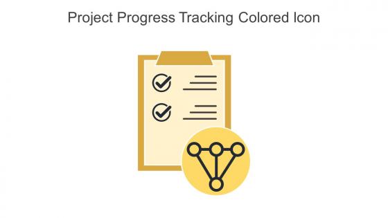 Project Progress Tracking Colored Icon In Powerpoint Pptx Png And Editable Eps Format