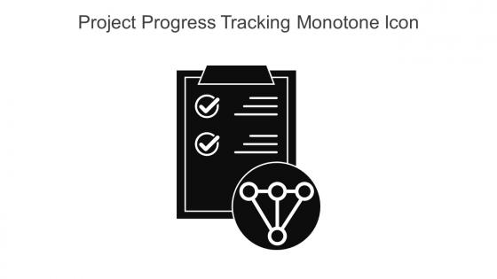 Project Progress Tracking Monotone Icon In Powerpoint Pptx Png And Editable Eps Format