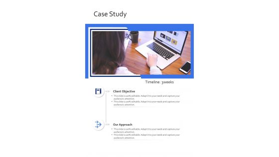 Project Proposal Case Study One Pager Sample Example Document