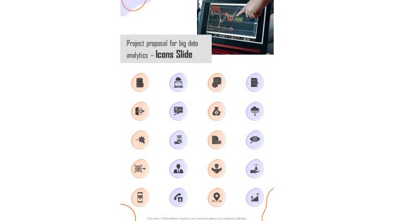 Project Proposal For Big Data Analytics Icons Slide One Pager Sample Example Document