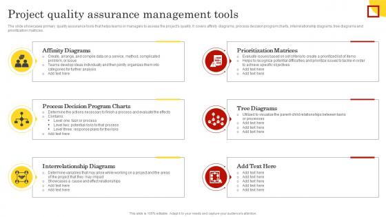 Project Quality Assurance Management Tools