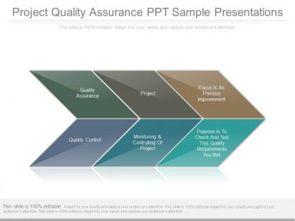 Project quality assurance ppt sample presentations