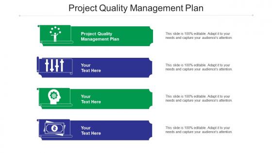 Project quality management plan ppt powerpoint presentation summary deck cpb