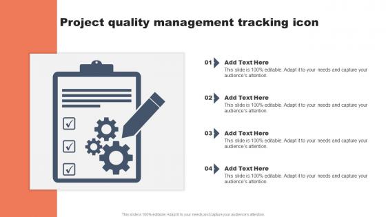 Project Quality Management Tracking Icon