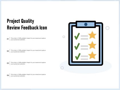 Project quality review feedback icon