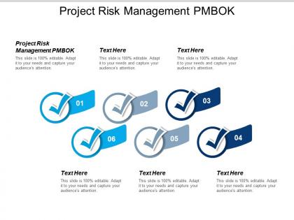 Project risk management pmbok ppt powerpoint presentation gallery samples cpb