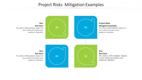 Project risks mitigation examples ppt powerpoint presentation outline shapes cpb