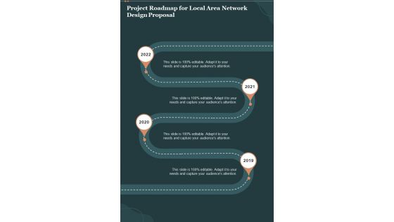 Project Roadmap For Local Area Network Design Proposal One Pager Sample Example Document
