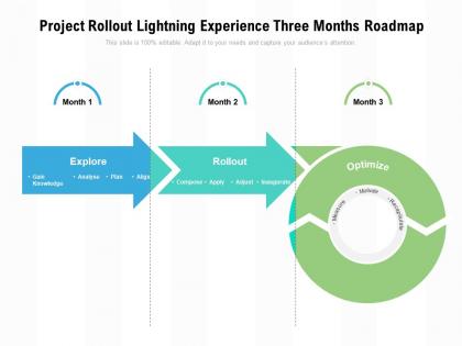 Project rollout lightning experience three months roadmap
