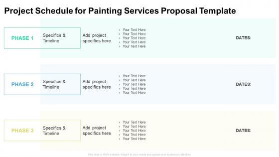 Project schedule for painting services proposal template