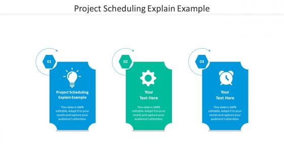 Project scheduling explain example ppt powerpoint presentation pictures designs cpb