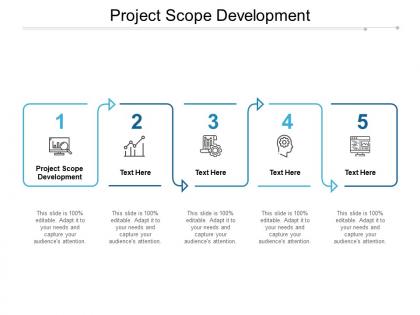 Project scope development ppt powerpoint presentation model graphic images cpb