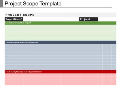 Project Scope Template - SlideTeam