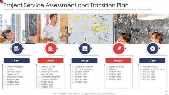 Project Service Assessment And Transition Plan