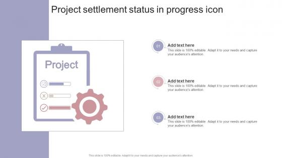 Project Settlement Status In Progress Icon