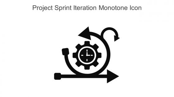 Project Sprint Iteration Monotone Icon In Powerpoint Pptx Png And Editable Eps Format