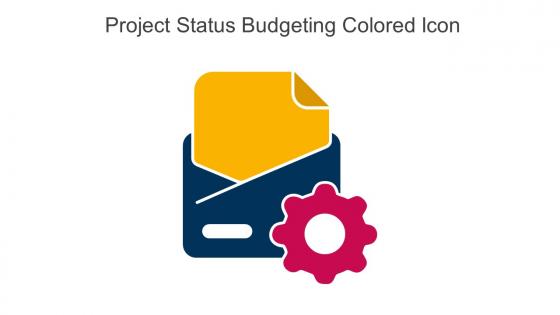 Project Status Budgeting Colored Icon In Powerpoint Pptx Png And Editable Eps Format