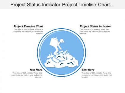 Project status indicator project timeline chart ongoing activities