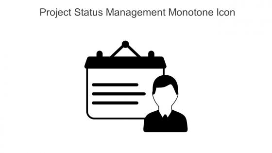 Project Status Management Monotone Icon In Powerpoint Pptx Png And Editable Eps Format