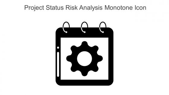 Project Status Risk Analysis Monotone Icon In Powerpoint Pptx Png And Editable Eps Format
