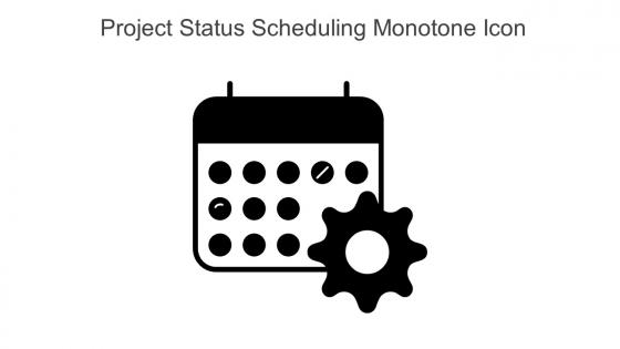 Project Status Scheduling Monotone Icon In Powerpoint Pptx Png And Editable Eps Format