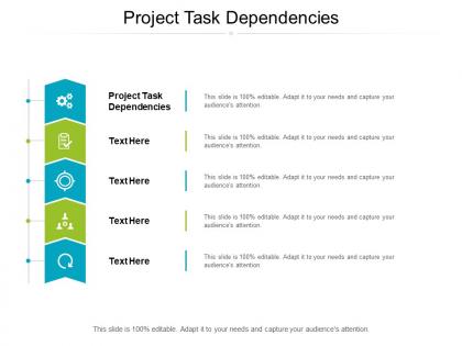 Project task dependencies ppt powerpoint presentation model clipart cpb