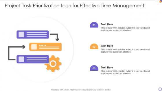 Project Task Prioritization Icon For Effective Time Management