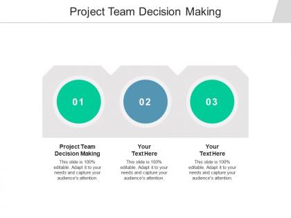 Project team decision making ppt powerpoint presentation show tips cpb
