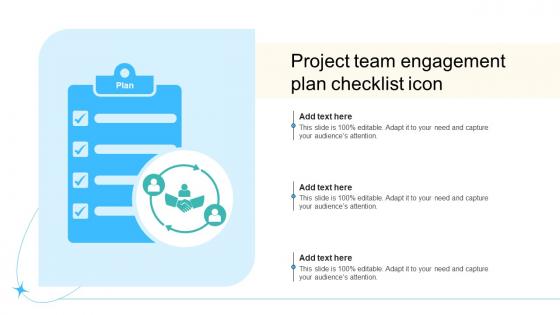 Project Team Engagement Plan Checklist Icon