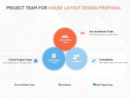 Project team for house layout design proposal ppt pictures background images