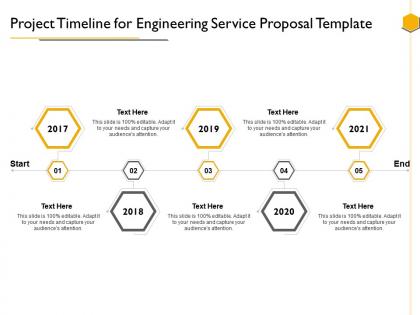 Project timeline for engineering service proposal template ppt powerpoint presentation shapes