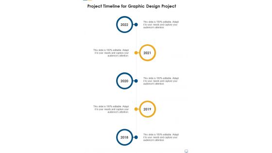 Project Timeline For Graphic Design Project One Pager Sample Example Document