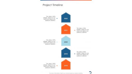 Project Timeline Graphic Design Freelance Proposal One Pager Sample Example Document