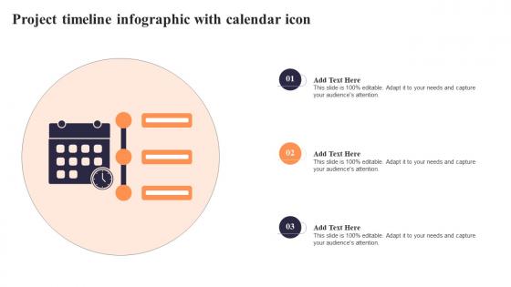 Project Timeline Infographic With Calendar Icon