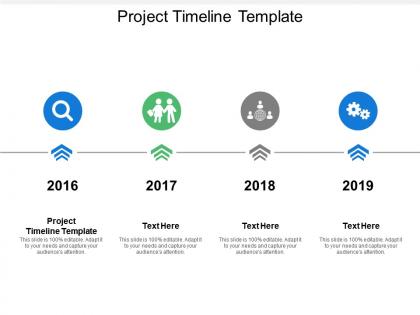 Project timeline template ppt powerpoint presentation icon layout cpb