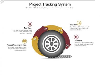 Project tracking system ppt powerpoint presentation ideas grid cpb