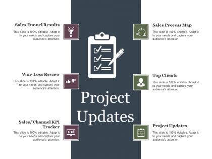 Project updates ppt example professional
