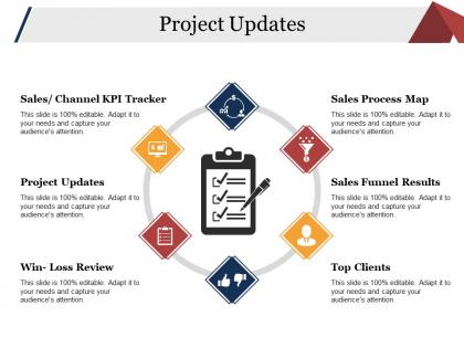 Project updates presentation powerpoint example