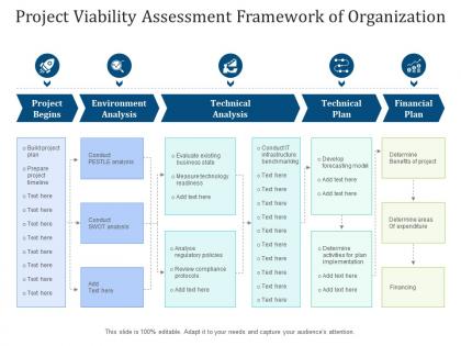 Project viability assessment framework of organization