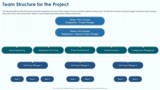 Project Viability Assessment To Evaluate Team Structure For The Project