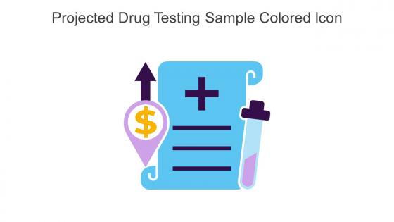 Projected Drug Testing Sample Colored Icon In Powerpoint Pptx Png And Editable Eps Format