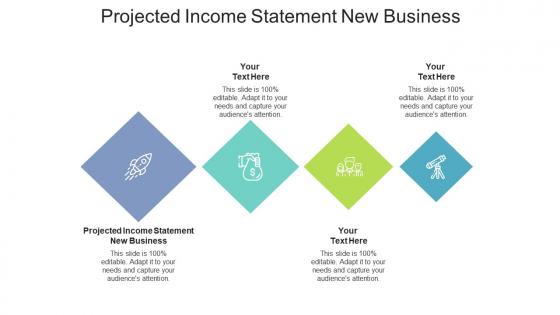 Projected income statement new business ppt powerpoint presentation show format cpb